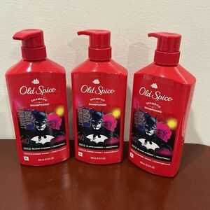 Old Spice Dark Knight Shampoo 21.9 oz Black Cherry + Nightfall Lot Of 3